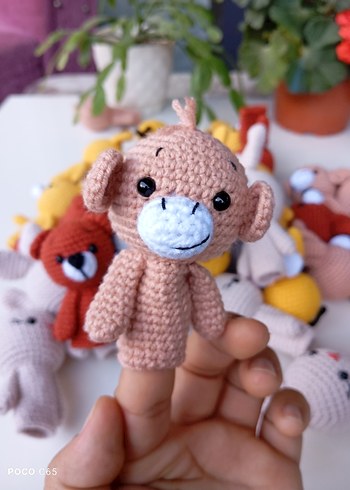 Renkli El Örgüsü Parmak Kuklaları - Görsel 5