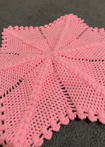 Pembe El Emeği Örgü Çeyizlik Banyo Lifi - Görsel 2