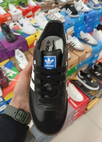 Siyah Beyaz Adidas Samba Sneakers - Görsel 5