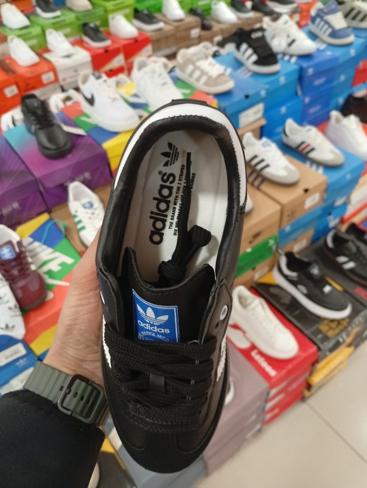 Siyah Beyaz Adidas Samba Sneakers - Görsel 4