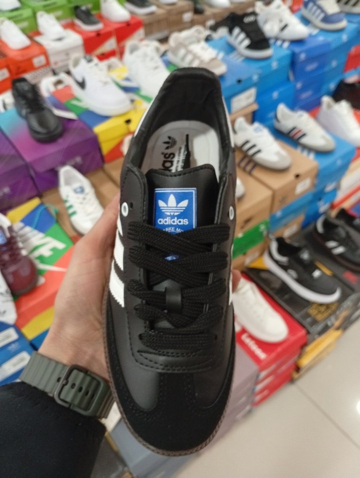 Siyah Beyaz Adidas Samba Sneakers - Görsel 5