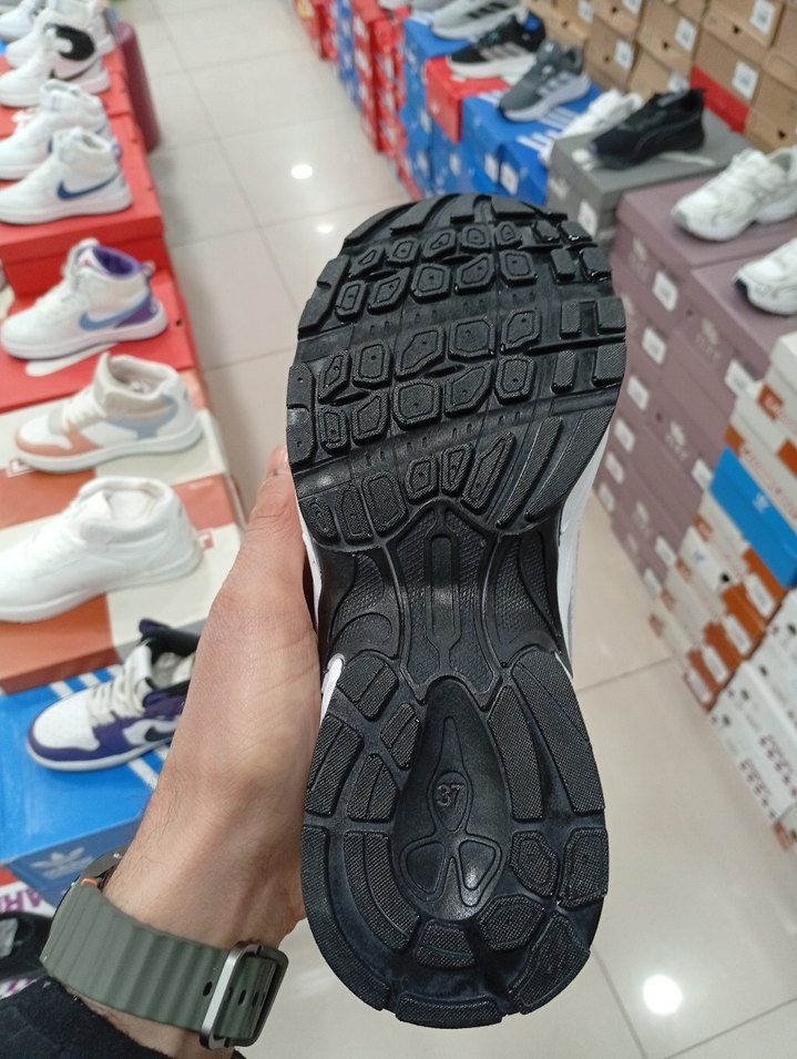 Beyaz Gri lacivert Kadın Spor Ayakkabı Velcro Bağlı - Görsel 5