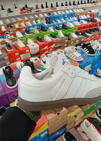 Beyaz Adidas Samba Stiletto Topuklu Spor Ayakkabı - Görsel 7