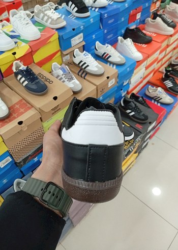 Siyah Beyaz Adidas Samba Kadın Spor Ayakkabı - Görsel 2