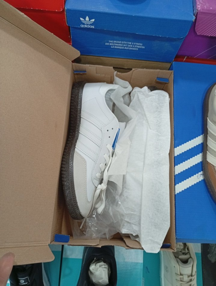 Beyaz Adidas Samba Kadın Spor Ayakkabı - Görsel 4