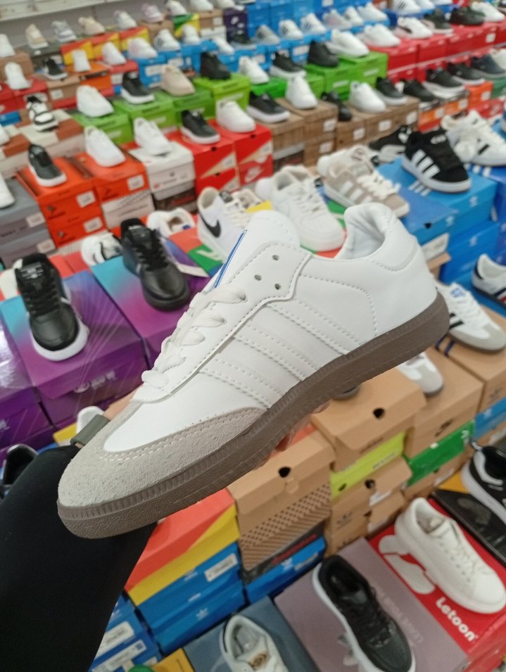 Beyaz Adidas Samba Kadın Spor Ayakkabı - Görsel 5