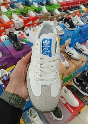 Beyaz Adidas Samba Kadın Spor Ayakkabı - Görsel 4