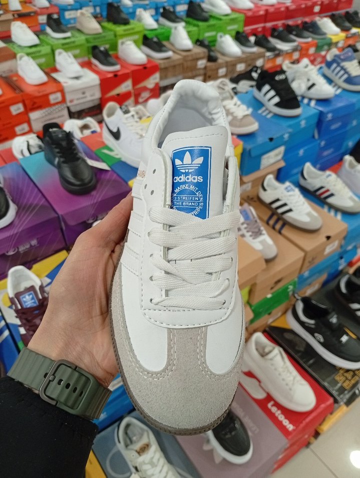 Beyaz Adidas Samba Kadın Spor Ayakkabı - Görsel 4