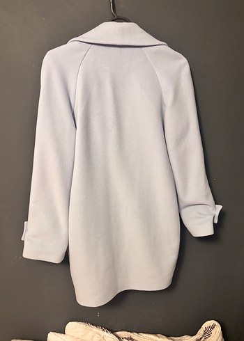 Kadın Açık Mavi Kaban - Görsel 3