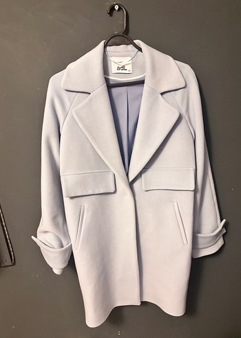 Kadın Açık Mavi Kaban - Görsel 2