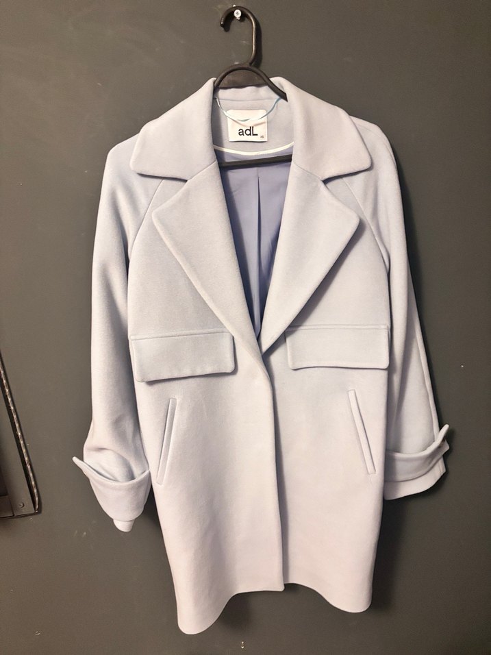 Kadın Açık Mavi Kaban - Görsel 2