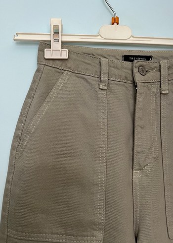 32 Beden Mint yeşil Kadın Midi Kot Pantolon