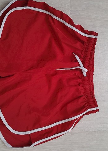 Kadın Kırmızı Mini Spor Şort