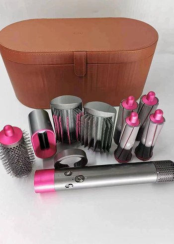 Pembe ve Gri Saç Şekillendirici Set