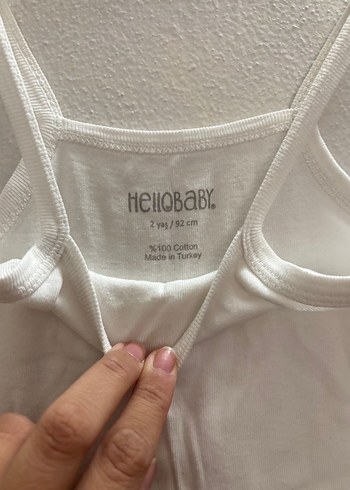 Hello Baby 2 yaş beyaz zıbın - Görsel 2