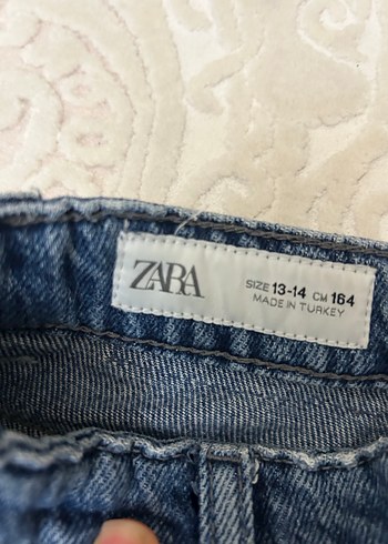 Gri Mavi Geniş Kesim Midi Kot Pantolon - Görsel 2