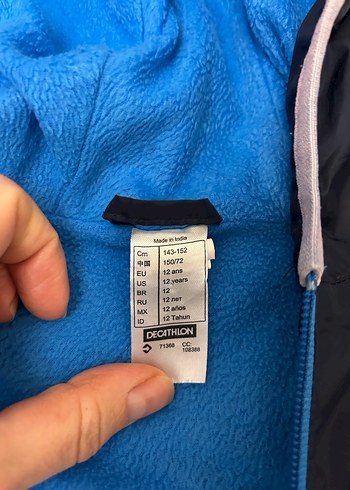 Erkek Çocuk Mavi Fermuarlı Mont - Görsel 2