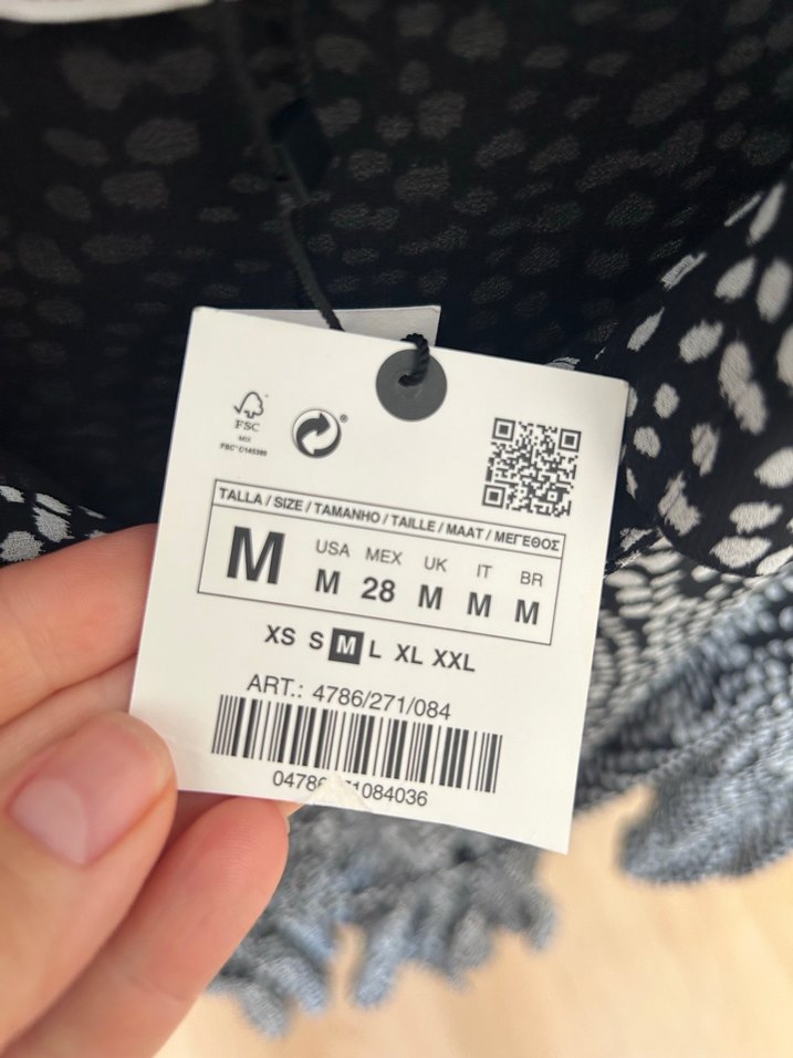 Siyah Yılan Desenli Uzun Kollu Kadın Elbise - Görsel 2