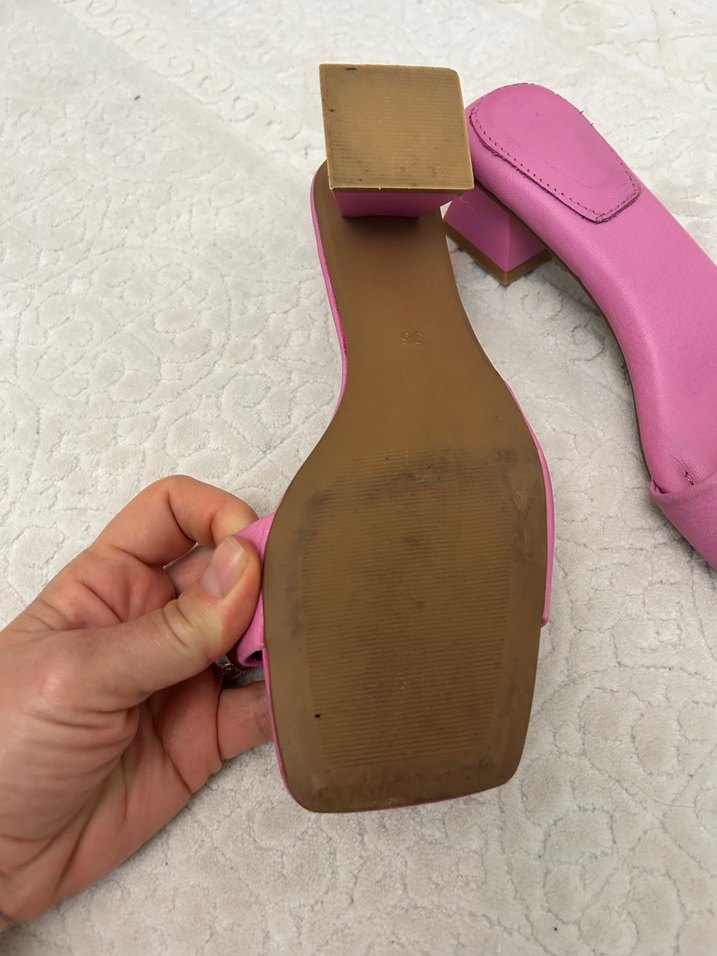 Kadın hakiki deri sandalet - Görsel 3