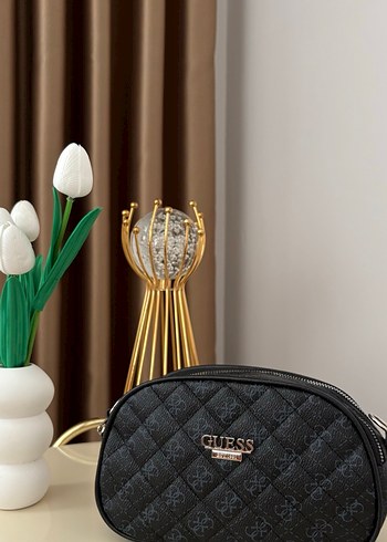 Siyah Çiçek Desenli Kadın Çapraz Çanta - Görsel 2