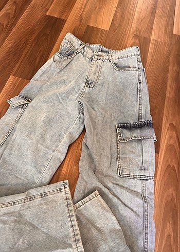 Kadın Jean Bol Kesim Midi Denim Pantolon