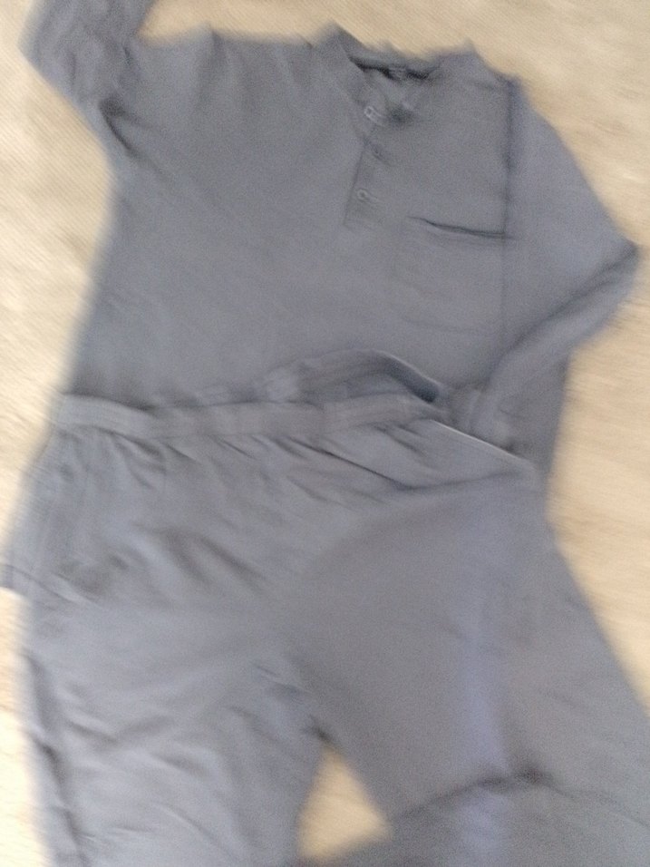 Gri Erkek Loose Fit Pijama Takımı - Görsel 2