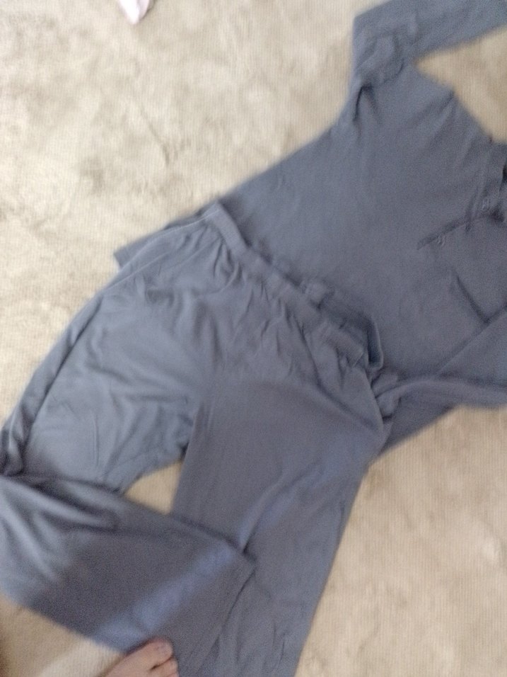 Gri Erkek Loose Fit Pijama Takımı - Görsel 3