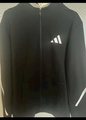 Erkek Siyah Fermuarlı eşofman takımı - Görsel 2