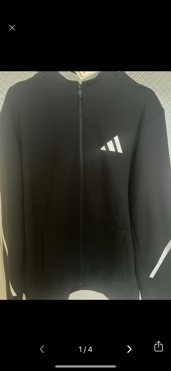 Erkek Siyah Fermuarlı eşofman takımı - Görsel 2