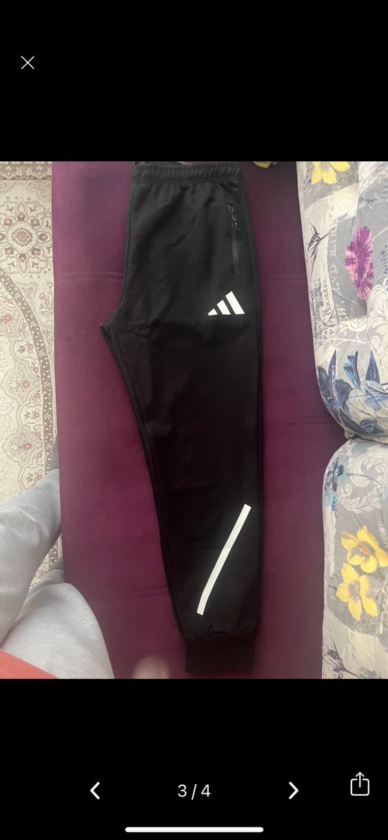 Erkek Siyah Fermuarlı eşofman takımı - Görsel 3