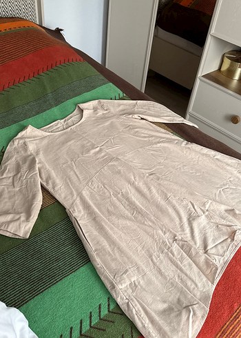 Beyaz Keten Kadın Hamile Bluzu - Görsel 2