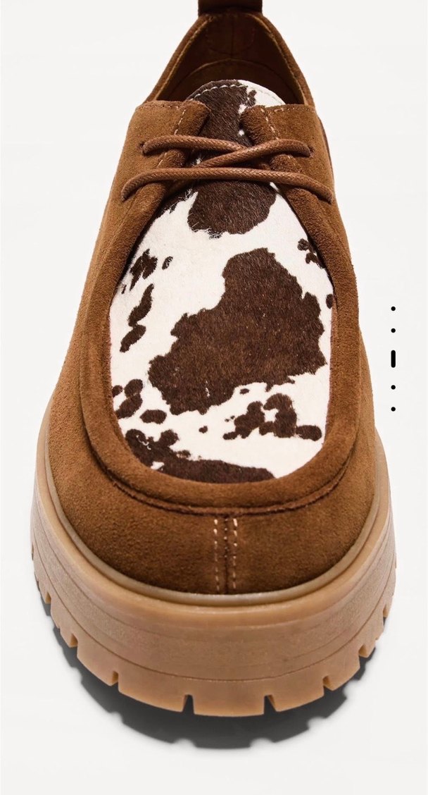 Kahverengi Süet Zebra Desenli Erkek Günlük Ayakkabı - Görsel 4