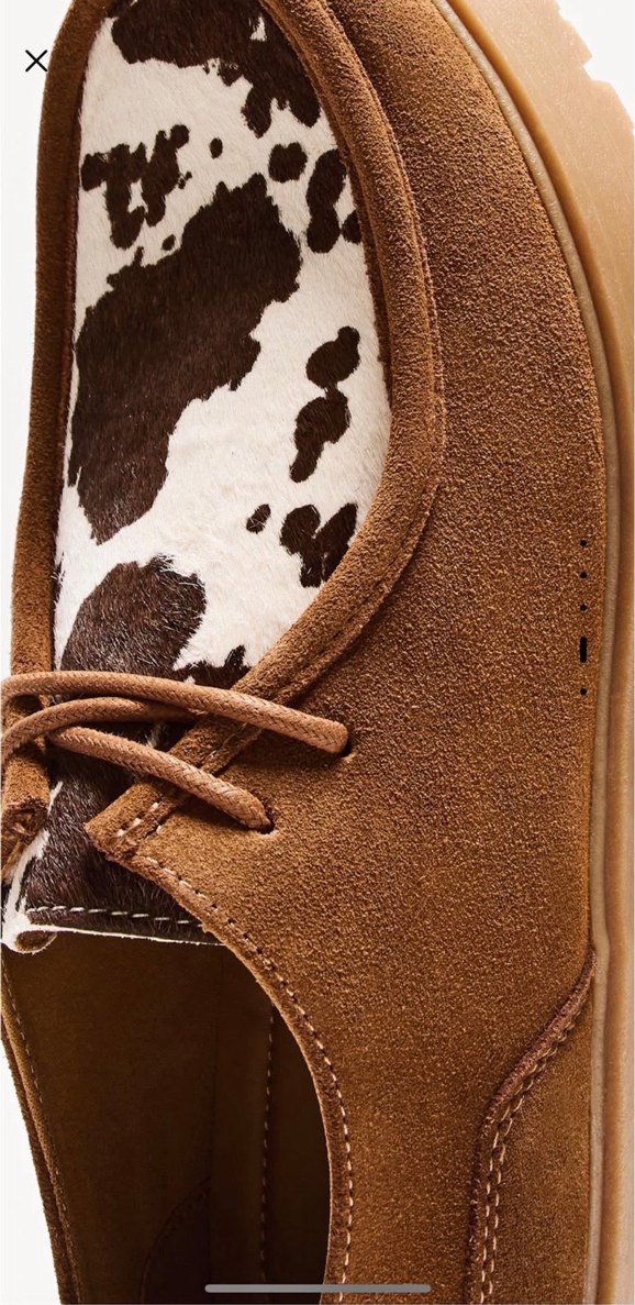 Kahverengi Süet Zebra Desenli Erkek Günlük Ayakkabı - Görsel 3