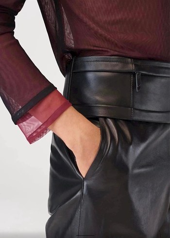 ZARA DERİ PANTOLON 32 BEDEN - Görsel 4