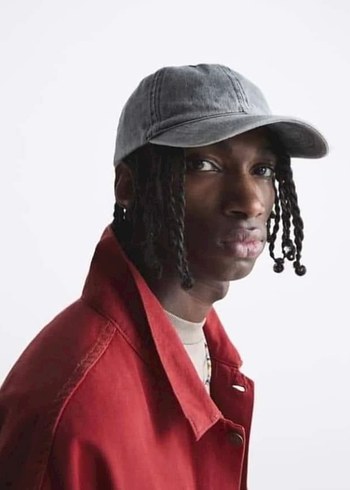 Kırmızı Oversize Denim Ceket zara - Görsel 5