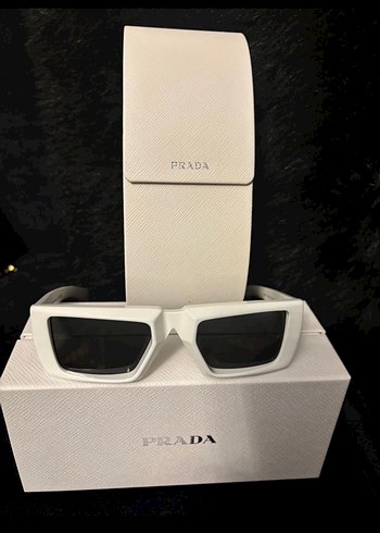 Beyaz Prada Kadın Gözlüğü - Görsel 8
