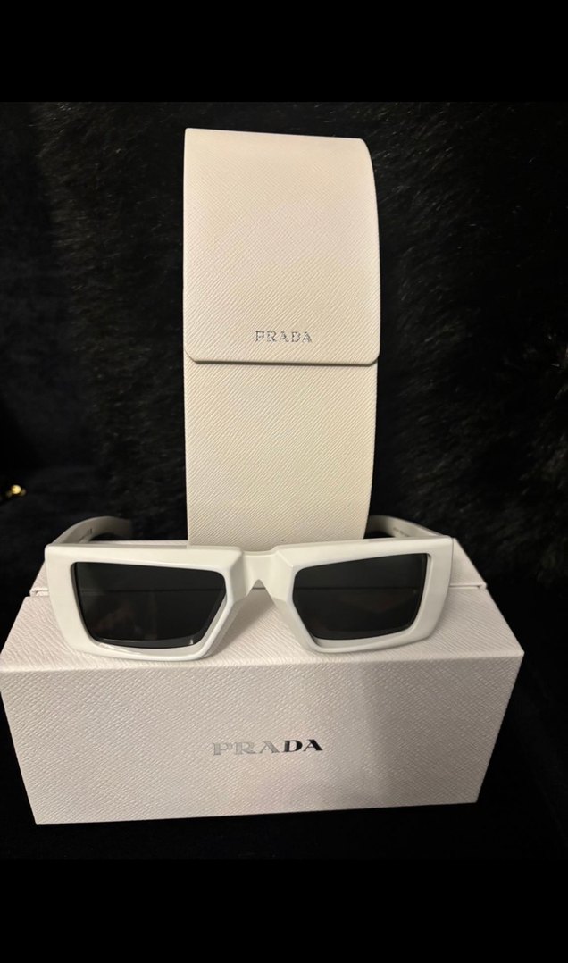 Beyaz Prada Kadın Gözlüğü - Görsel 3
