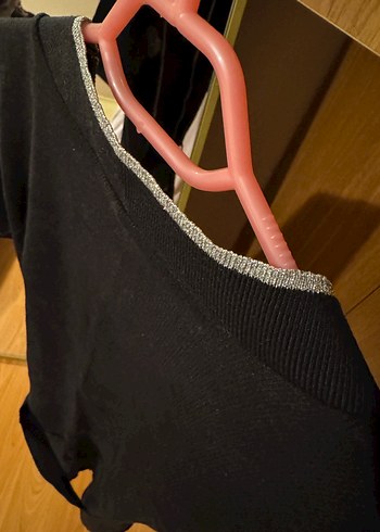 Siyah Kısa Kollu Midi Kadın Hırka - Görsel 4