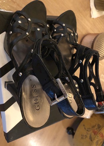 Kadın Siyah Platform Topuklu GUESS 39 - Görsel 2