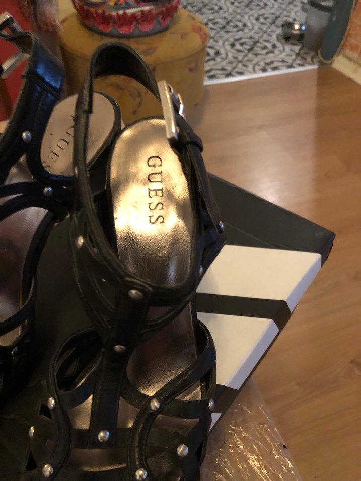 Kadın Siyah Platform Topuklu GUESS 39 - Görsel 5