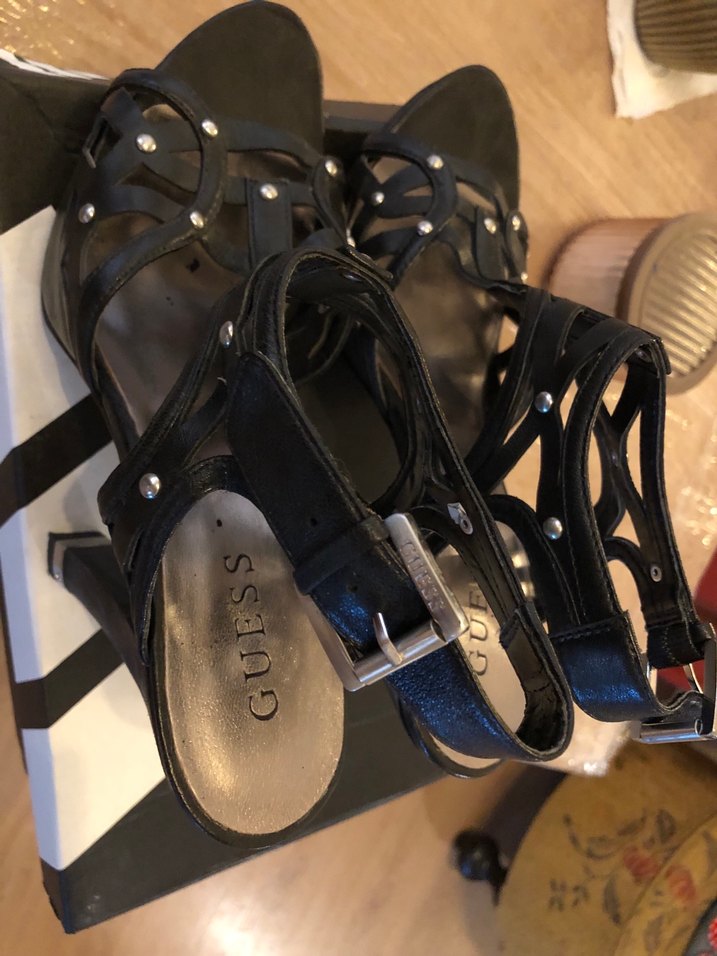 Kadın Siyah Platform Topuklu GUESS 39 - Görsel 2