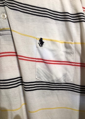 Erkek Çizgili Kısa Kollu Polo Tişört - Görsel 2