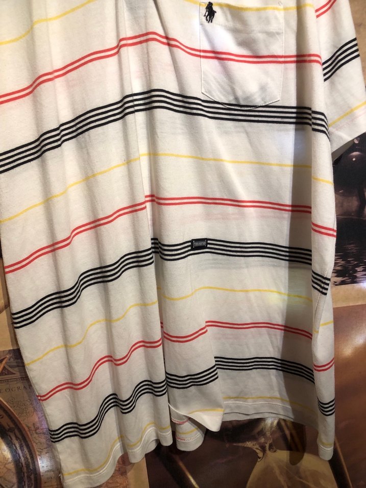 Erkek Çizgili Kısa Kollu Polo Tişört - Görsel 3