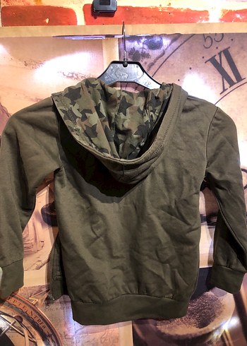 Çocuk Kamuflaj Kapüşonlu Sweatshirt - Görsel 4