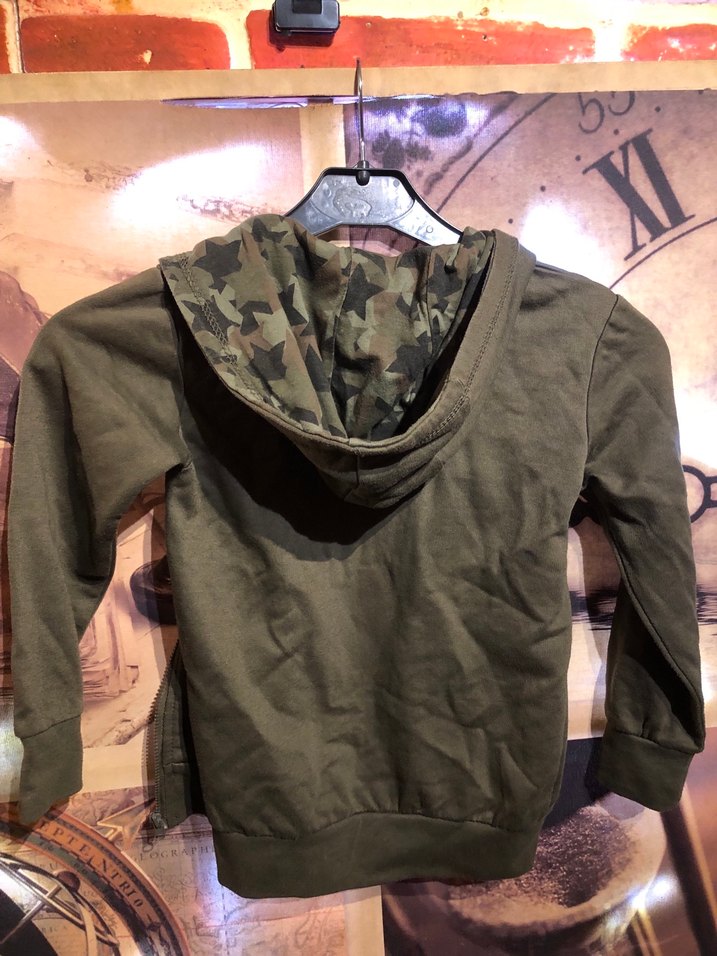 Çocuk Kamuflaj Kapüşonlu Sweatshirt - Görsel 4