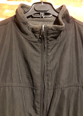 Erkek Siyah Fermuarlı Yüksek Yakalı Ceket - Görsel 2