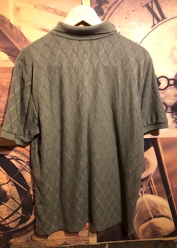 Haki Erkek Polo Tişört Düğmeli Kısa Kollu - Görsel 4