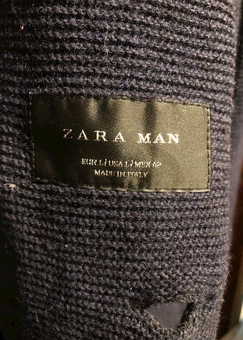 Düğmeli lacivert Erkek Midi Boy Palto - Görsel 4