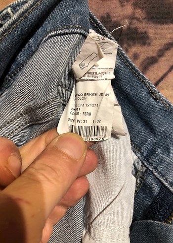 Erkek Mavi Denim Regular Fit Kot Pantolon - Görsel 7