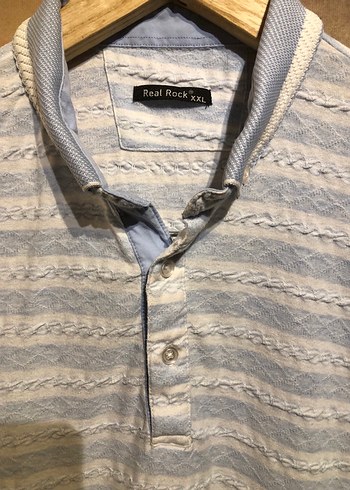 Gri Beyaz Erkek Kısa Kollu Polo Tişört - Görsel 2